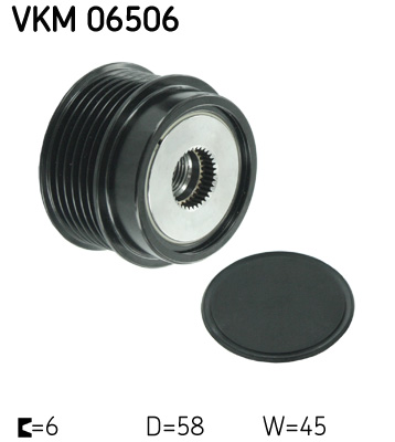 Dispositivo ruota libera alternatore - VKM 06506 SKF